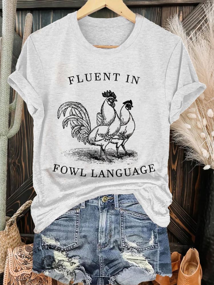 Chicken Print T-shirt