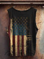 Women's Vintage Independence Day Print Casual Tank Top