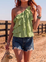 Casual Top In A Comfortable Vintage Style Summer Fabric