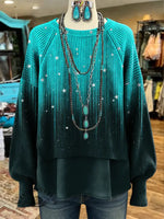 Women's Star Print Casual Knitted Sweater