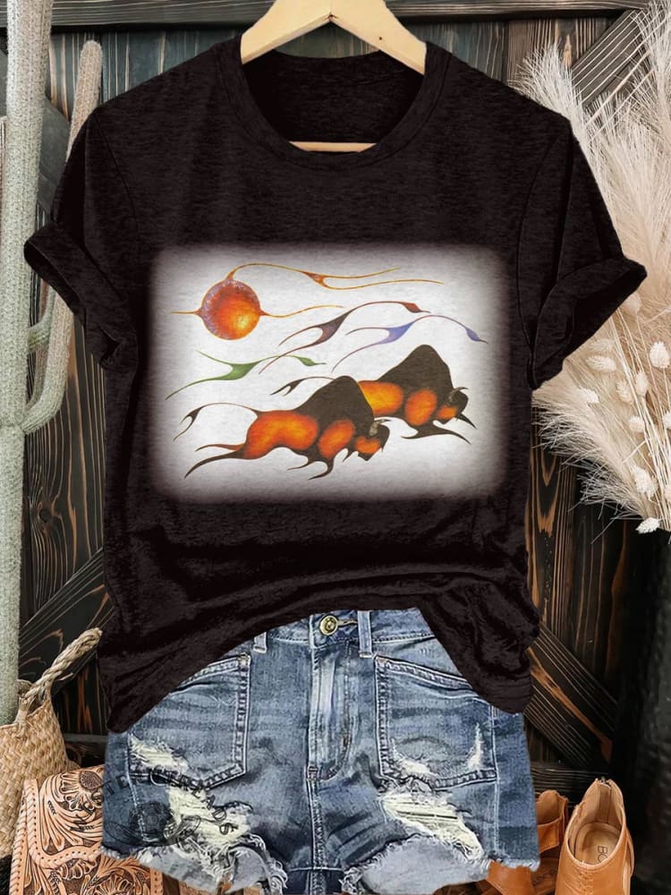 Cow Art Print T-shirt