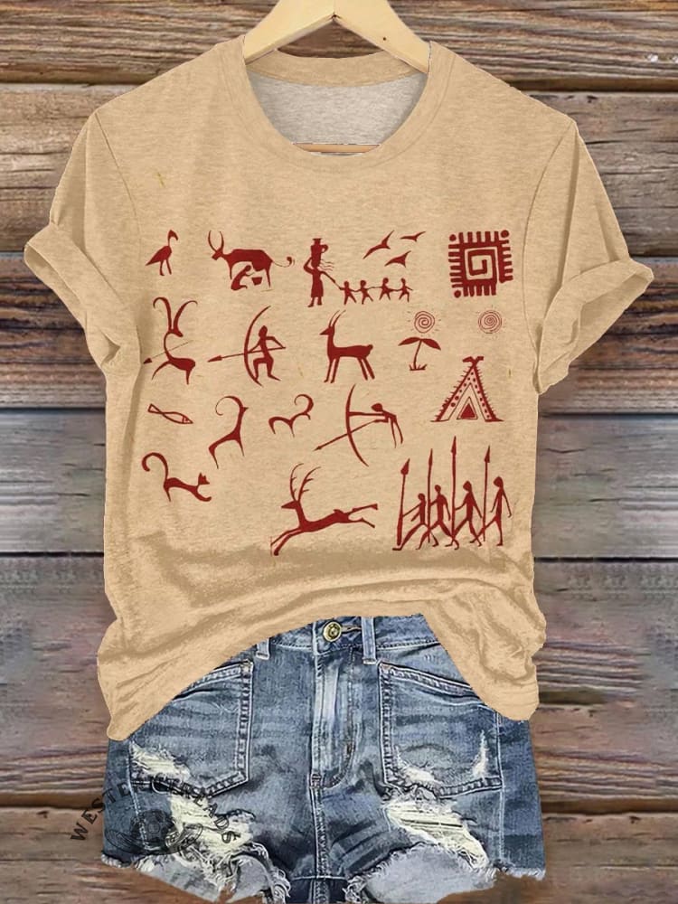 Cave Art Print T-shirt