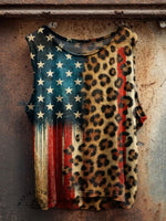 Women's Vintage Independence Day Print Casual Tank Top