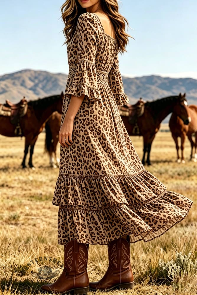 Wild West Crochet Lace Maxi Dress