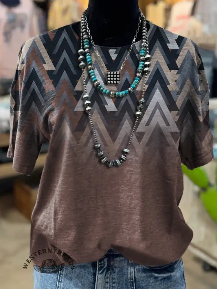 Retro Art Print T-shirt