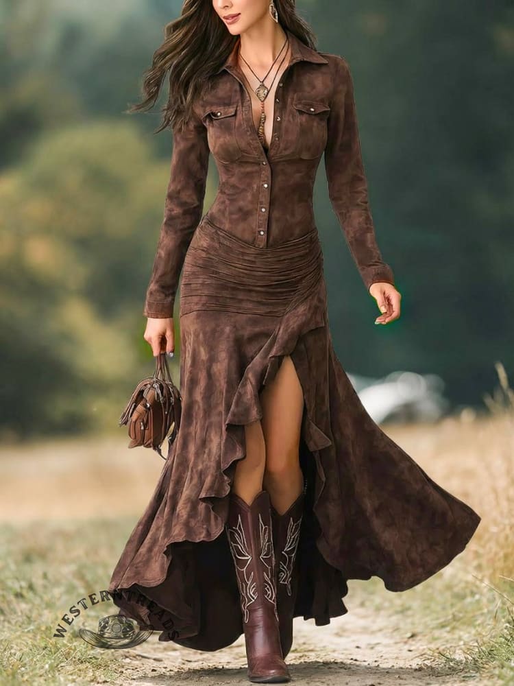 Button-down Zipper Dress