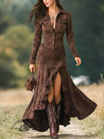 Button-down Zipper Dress