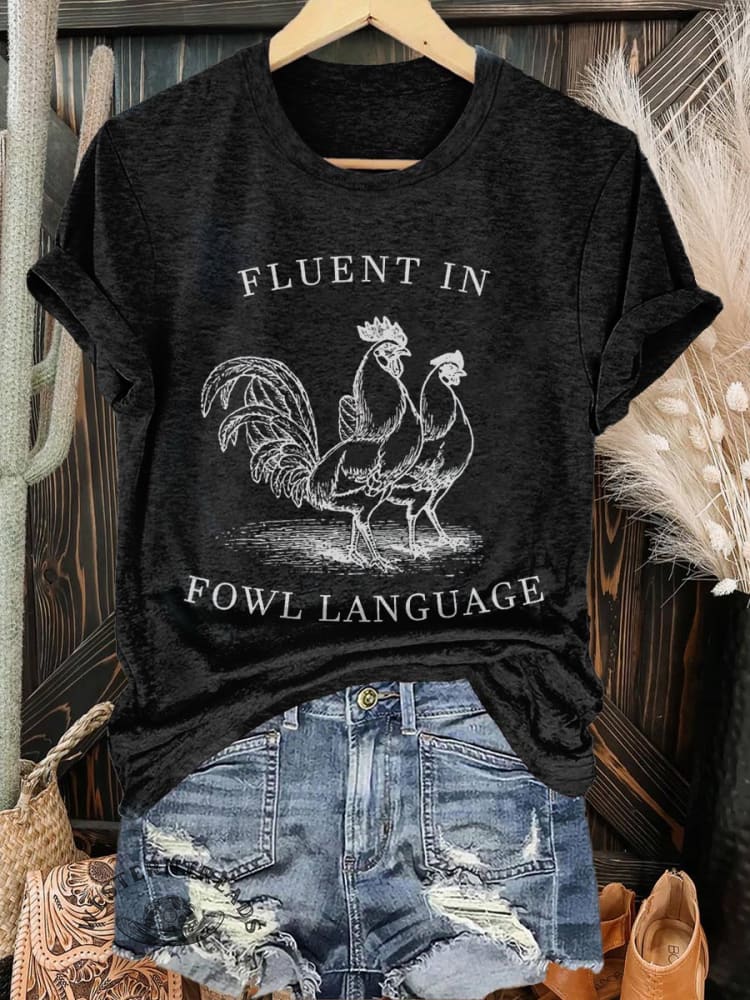 Chicken Print T-shirt