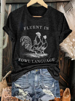 Chicken Print T-shirt