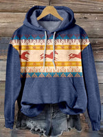 Aztec Print Casual Hoodie Sweatshirt