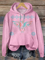 Aztec Print Casual Hoodie Sweatshirt