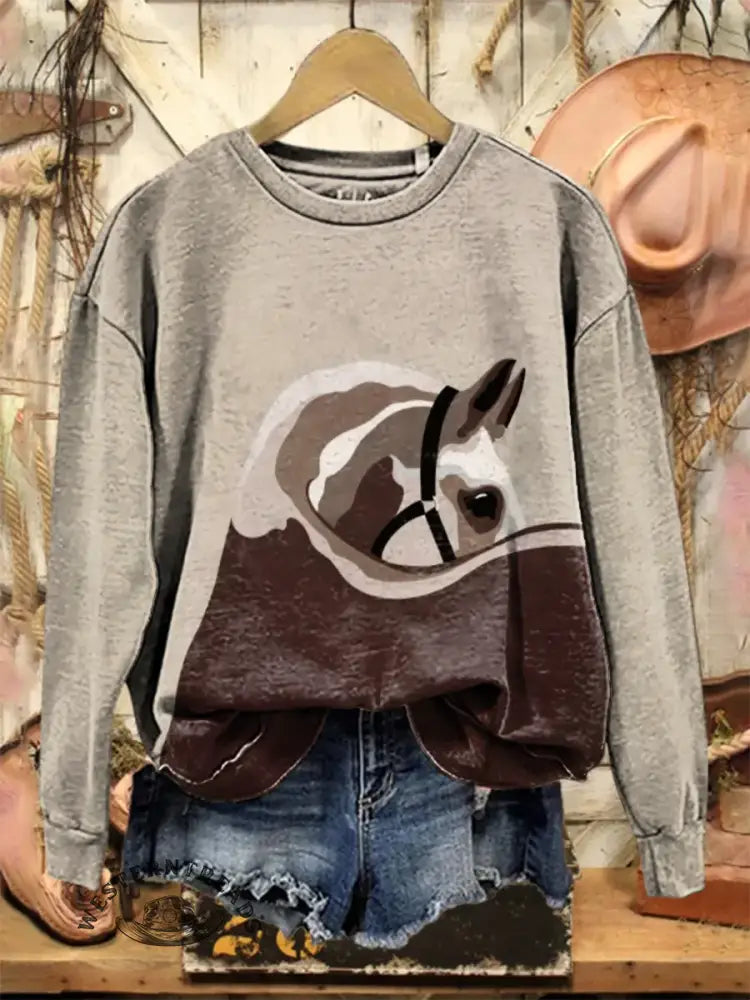 Vintage Art Print Sweatshirt