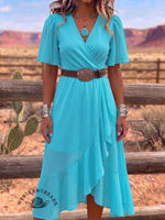 Vintage Art Comfortable Summer Fabrics Dress
