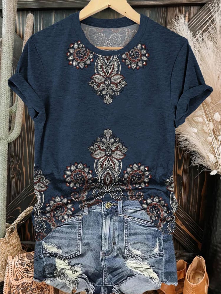 Paisley Print T-shirt