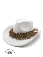 Retro Fringed Felt Hat
