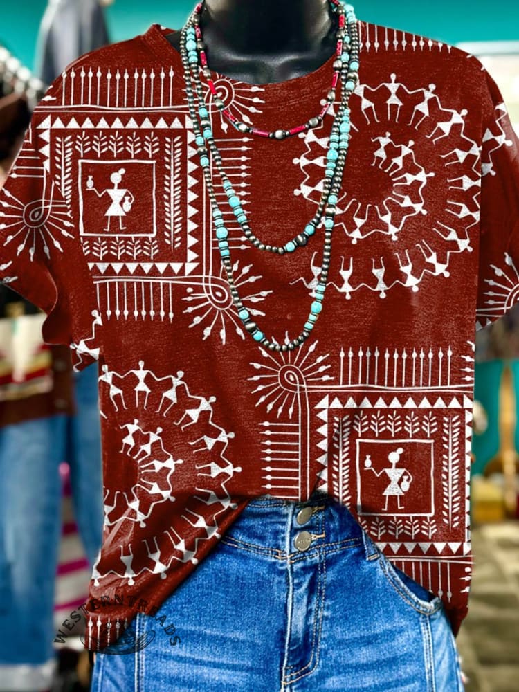 Aztec Print T-shirt