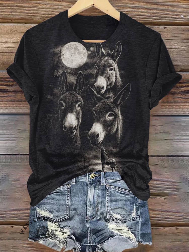 Donkey Print T-shirt