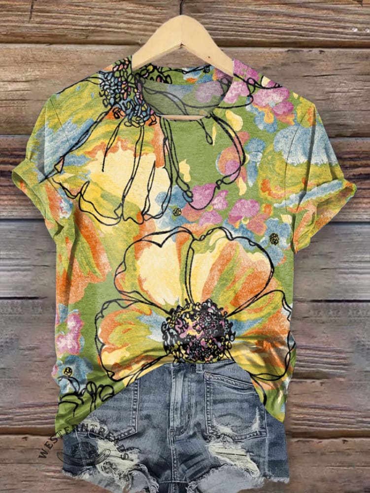 Vintage Art Print T-shirt