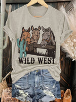 WILD WEST Print T-shirt