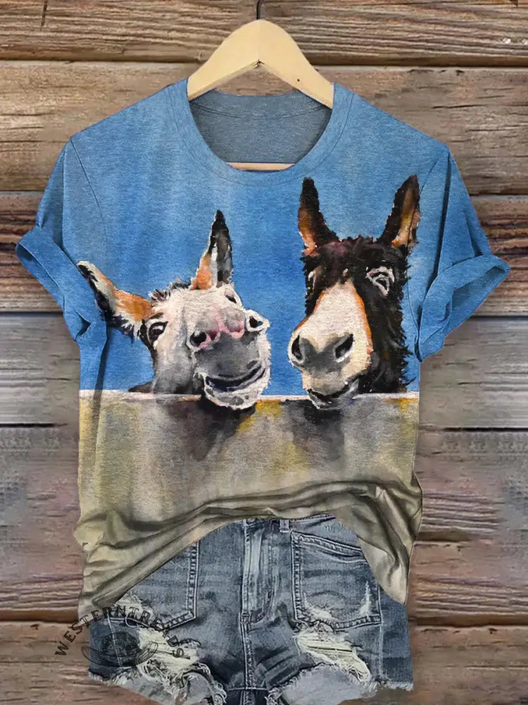 Vintage Funny Donkey T-shirt