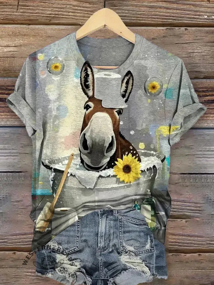 Bathroom Donkey T-shirt