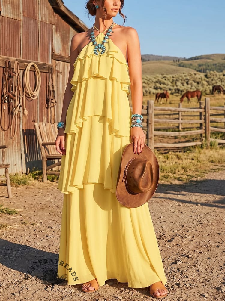 Women's Solid Color Dress