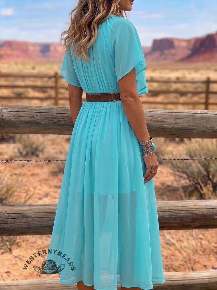 Vintage Art Comfortable Summer Fabrics Dress