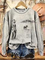 Western Art Casual Cotton Sweatshirt