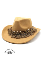 Retro Fringed Felt Hat