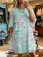 Women's Layered Ruffle Dress