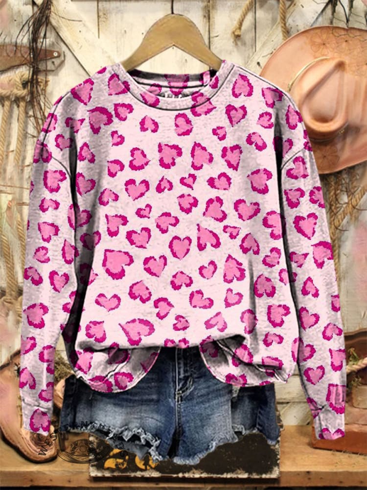 Vintage Heart Art Print Sweatshirt