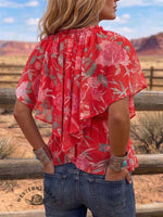 Vintage Art Print Comfortable Summer Fabrics Casual Shirt