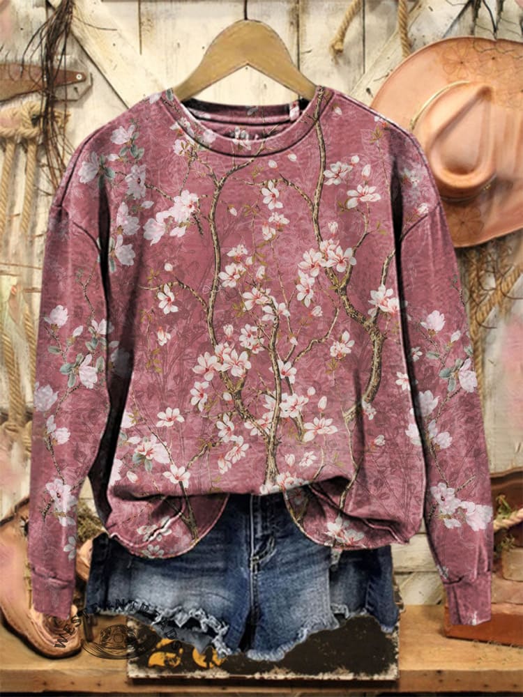 Vintage Art Print Sweatshirt