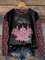 Retro Christmas Casual Cotton Sweatshirt