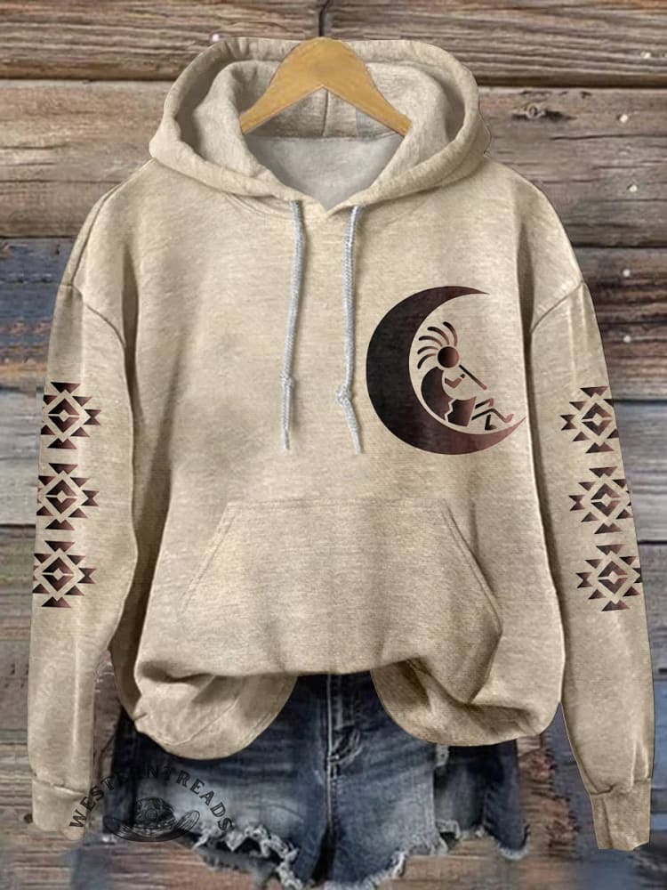 Aztec Print Casual Hoodie Sweatshirt