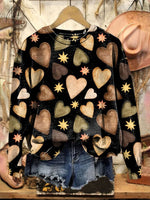 Vintage Heart Art Print Sweatshirt