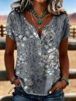 Vintage Art Print Classic Short-sleeved T-shirt