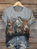 Retro Funny Donkey T-shirt