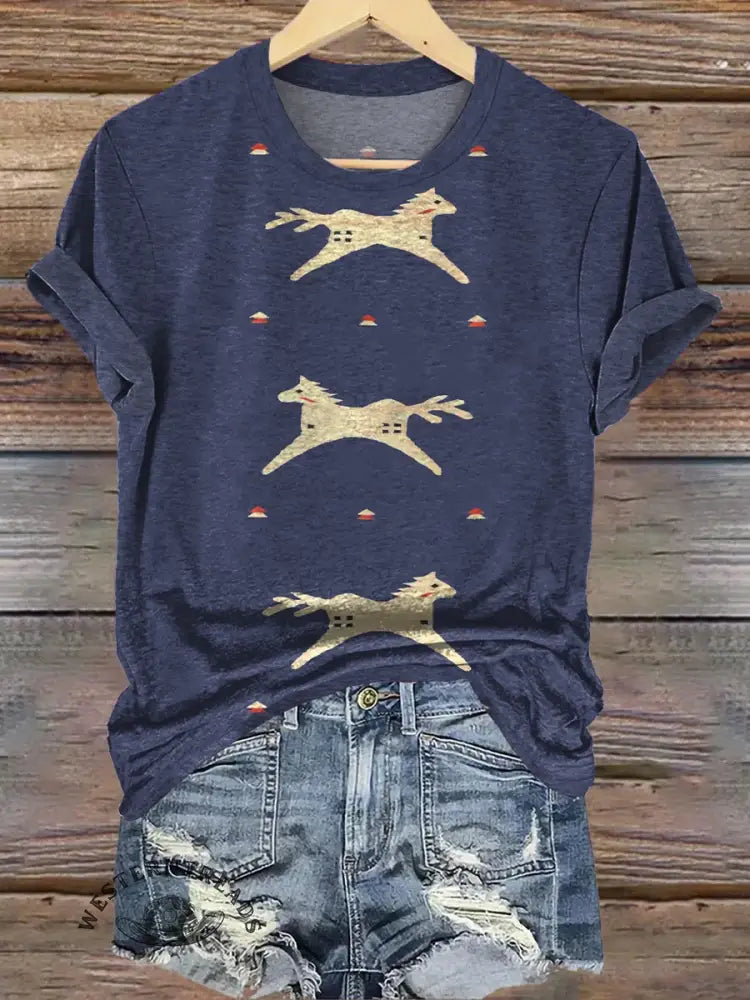 Horse Art Print T-shirt