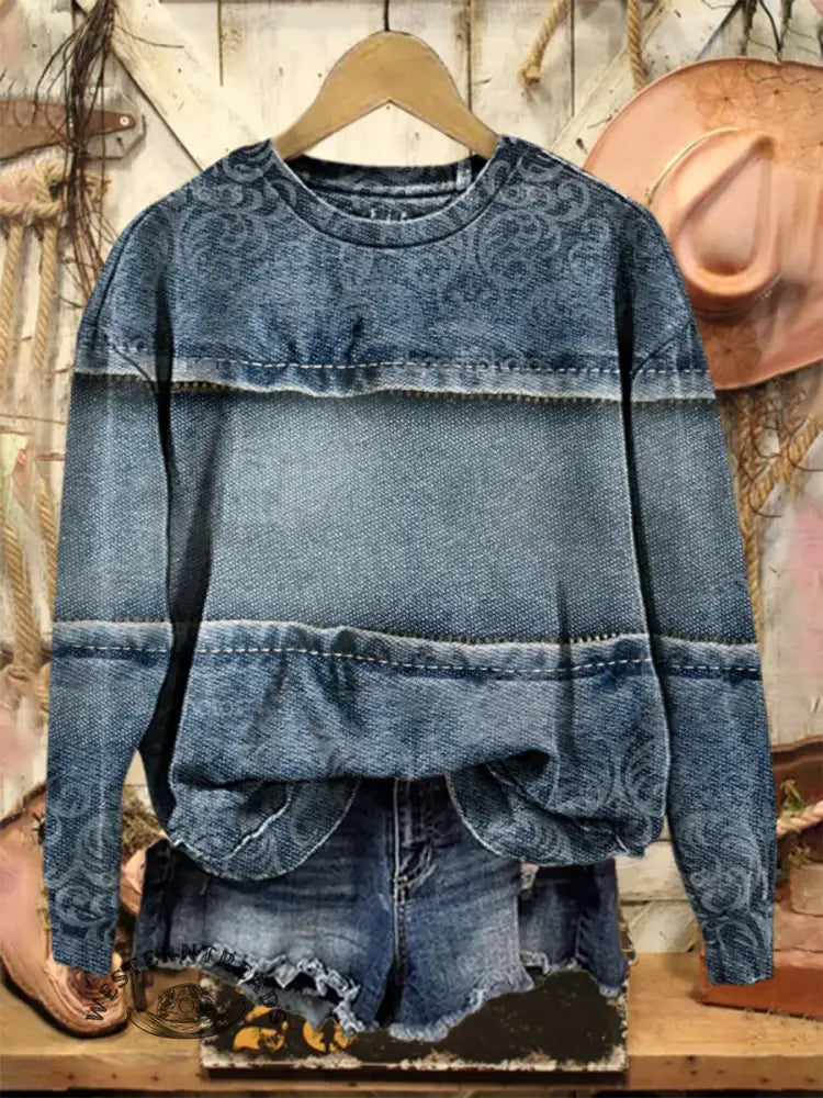 Vintage Art Print Sweatshirt