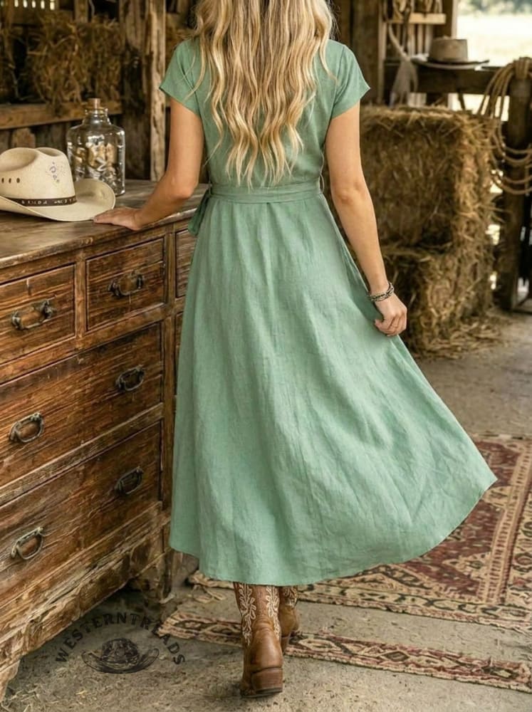 Boho Western Cowgirl Dress