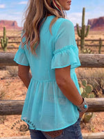 Vintage Art Comfortable Summer Fabrics Casual Shirt