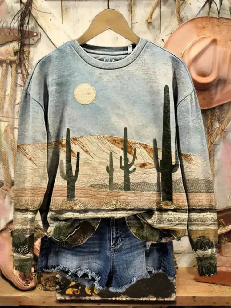 Vintage Art Print Sweatshirt