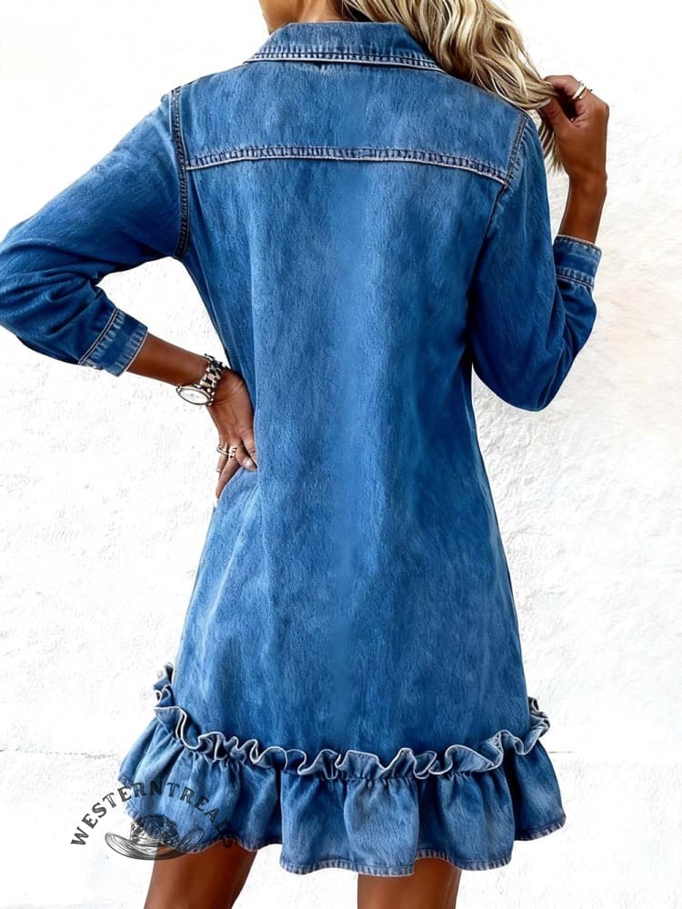 Women's Vintage Pocket Dress