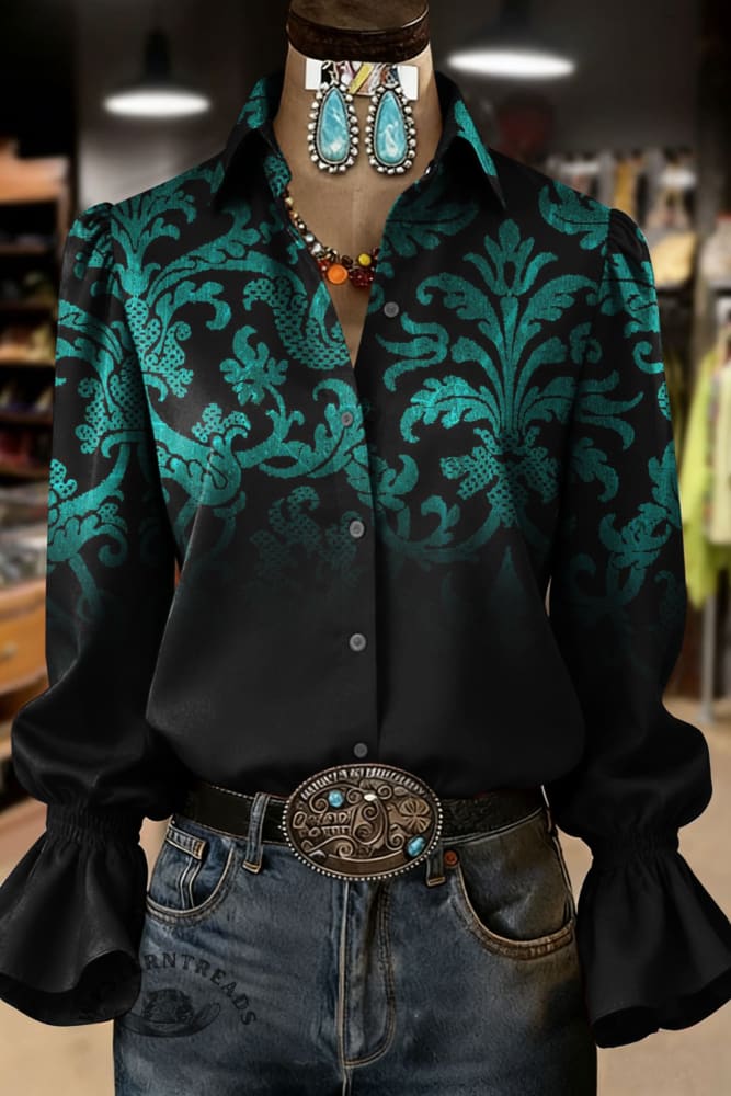 Art Printed Casual Shirt