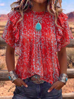 Vintage Art Comfortable Summer Fabrics Casual Shirt