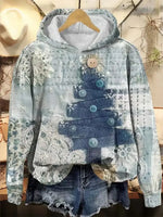 Vintage Art Cotton Casual Hoodie Sweatshirt