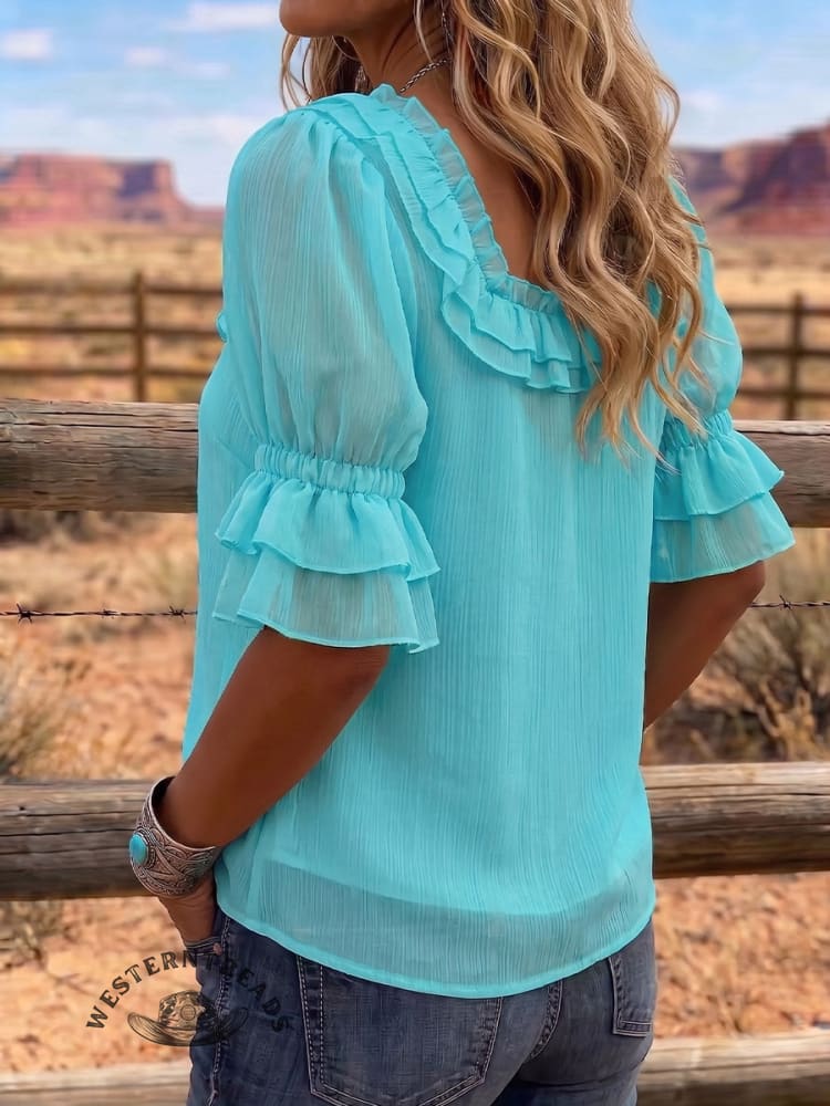 Vintage Art Patchwork Comfortable Summer Fabrics Casual Shirt