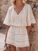Women's Short Sleeve V Neck Dress