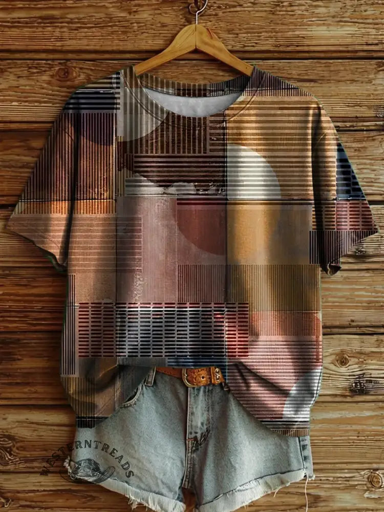 Retro Art Print T-shirt